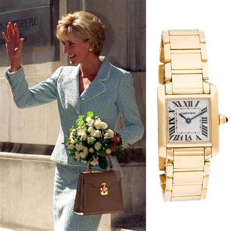 princess diana cartier tank francaise watch|princess diana watch she wore.